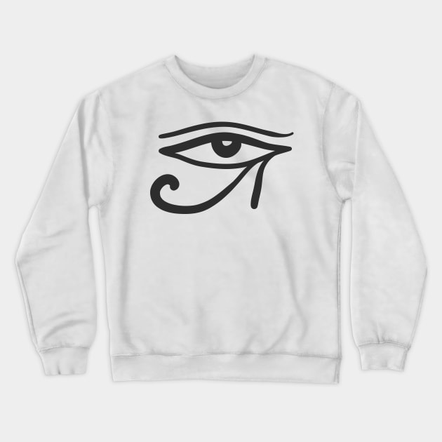 Egyptian eye Crewneck Sweatshirt by MinimalLineARt